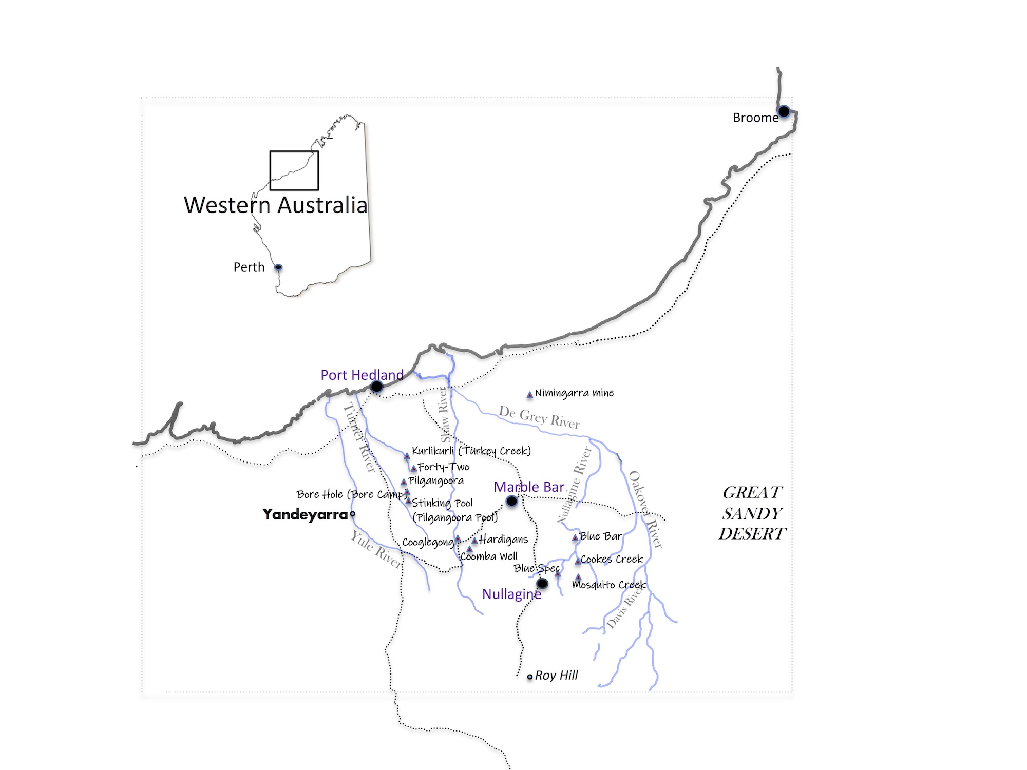 Map of mines