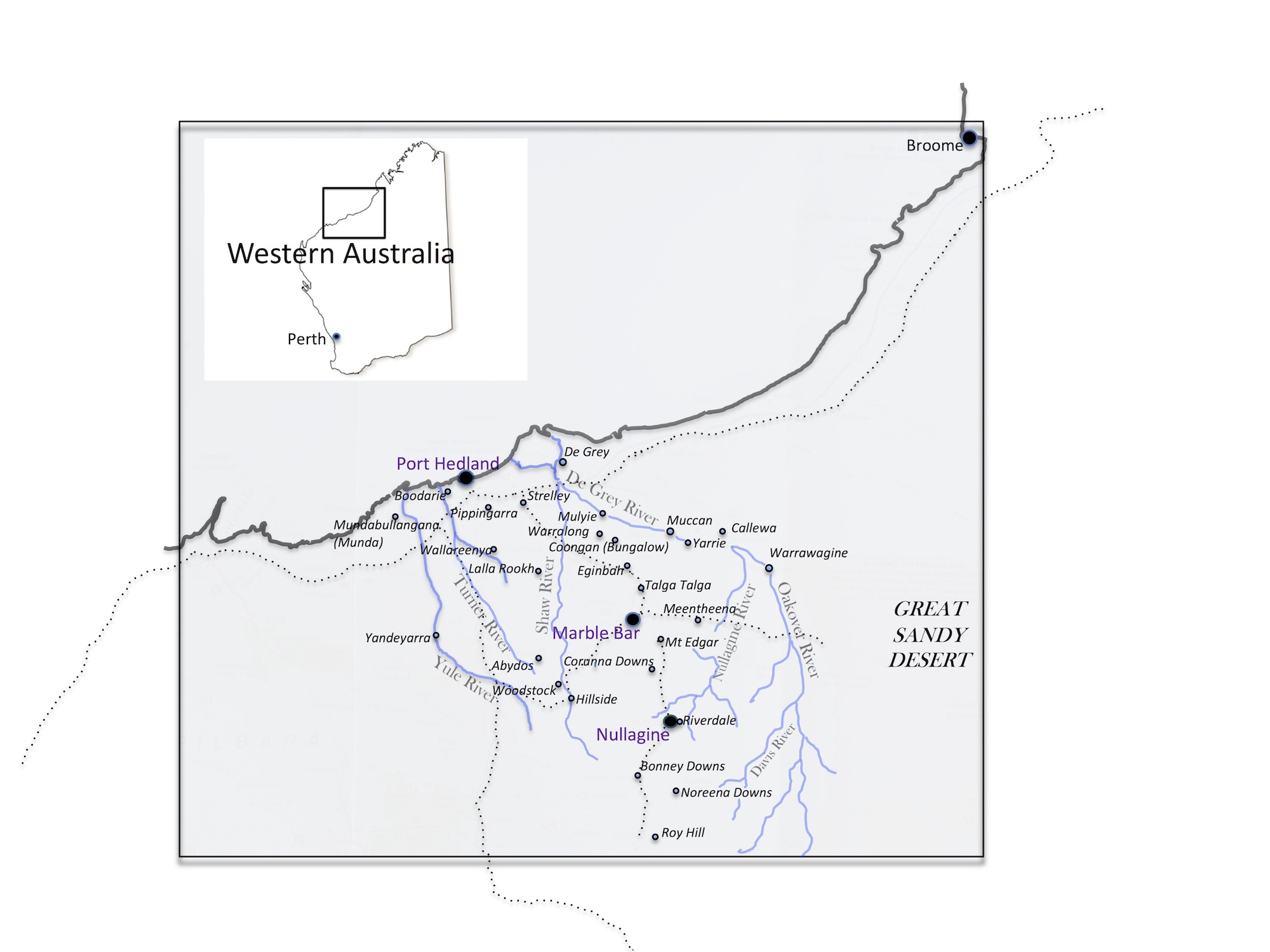 Map of stations