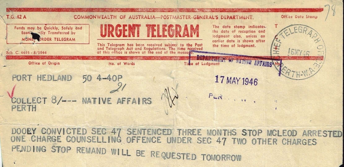 O'Neill to Bray, 17 May 1946